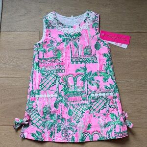 Lilly Pulitzer Pink and Green Tropical Dress
